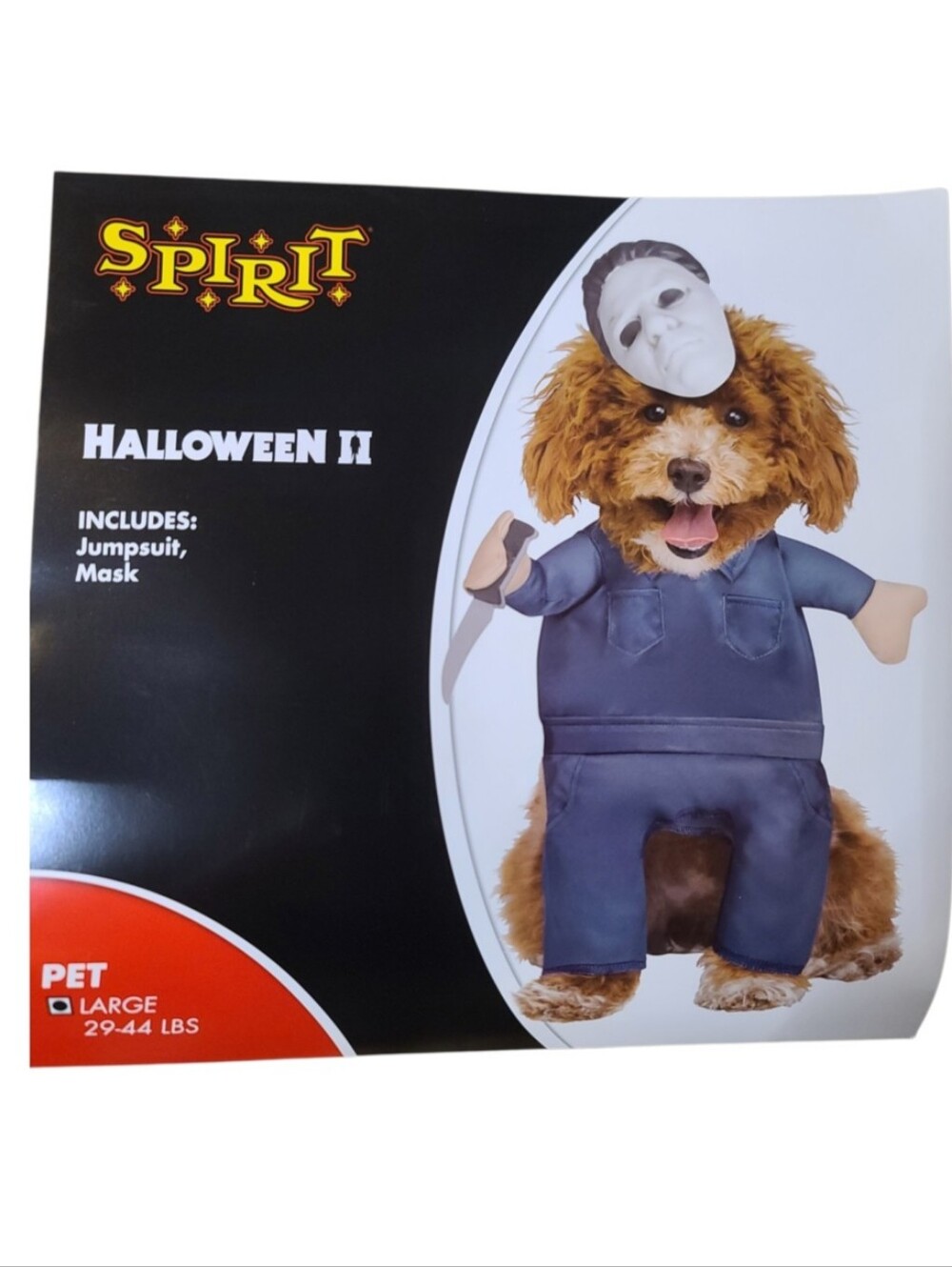 Halloween 2 Mike Myers Dog LG costume NIP